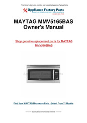 Maytag MMV5165BA Guide D'utilisation Et D'entretien