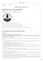 Bestway 58486 Manuel De L'utilisateur