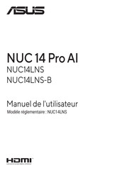 Asus NUC 14 Pro AI Manuel De L'utilisateur