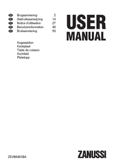 Zanussi ZEV8646XBA Notice D'utilisation