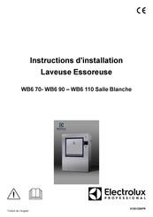 Electrolux Professional WB6 90 Instructions D'installation