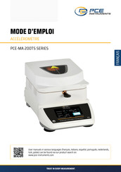 PCE Instruments PCE-MA 110TS Mode D'emploi