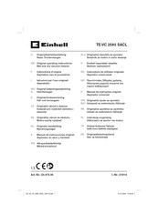 Einhell TE-VC 2580 SACL Instructions D'origine