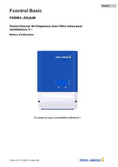 ZIEHL-ABEGG Fcontrol Basic F-DM8M Notice D'utilisation