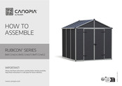 Palram CANOPIA RUBICON 8x8/2.4x2.4 Instructions De Montage