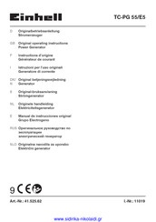 EINHELL TC-PG 55/E5 Instructions D'origine