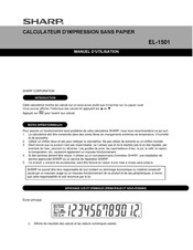 Sharp EL-1501 Manuel D'utilisation