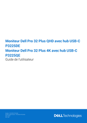 Dell Pro 32 Plus P3225DE Guide De L'utilisateur
