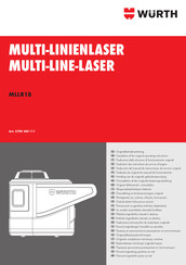 Würth MLLR18 Traduction Des Instructions De Service D'origine