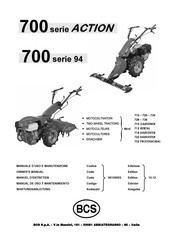 BCS 718 HARVESTER Manuel D'entretien