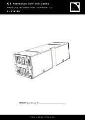 L-Acoustics K1 Mode D'emploi