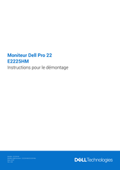 Dell E2225HMo Manuel D'instructions
