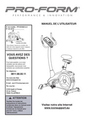 Pro-Form PFIVEX86012.0 Manuel De L'utilisateur