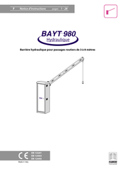 Fadini BAYT 980 Notice D'instructions