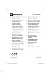 EINHELL TE-OS 18/113 Li Instructions D'origine