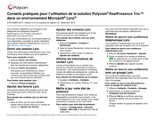Polycom RealPresence Trio 8800 Guide Pratique D'utilisation