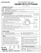 Frigidaire FFUE2024AW Point De Départ