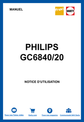 Philips GC6815 Mode D'emploi