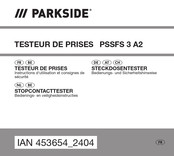 Parkside PSSFS 3 A2 Instructions D'utilisation
