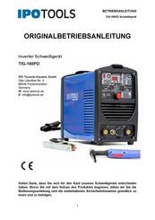 IPOTOOLS TIG-160PD Manuel D'instructions Original