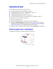 Xerox Phaser 6250 Guide De Référence