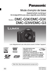 Panasonic Lumix DMC-G3W Mode D'emploi De Base