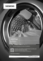 Siemens WM14N062FG Manuel D'utilisation Et Notice D'installation