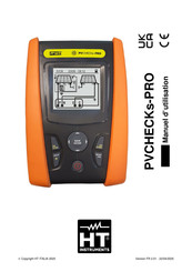 Ht PVCHECKs-PRO Manuel D'utilisation