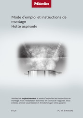 Miele DA 2698 Mode D'emploi Et Instructions De Montage