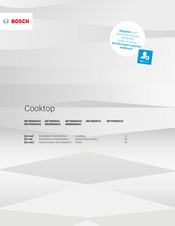 Bosch NETP669SUC Instructions D'installation