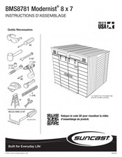 Suncast Modernist BMS8780T Instructions D'assemblage