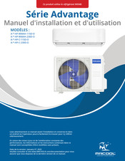 Mrcool Advantage Serie Manuel D'installation Et D'utilisation