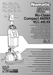 Numatic NuClean Compact 440NX Traduction Du Manuel D'utilisation D'origine