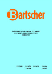 Bartscher 90 Série Installation, Utilisation Et Entretien