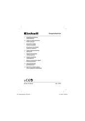 EINHELL 41.334.20 Instructions D'origine