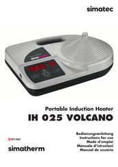 simatec simatherm IH 025 VOLCANO Mode D'emploi
