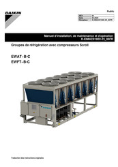 Daikin EWATB-C Série Manuel D'installation