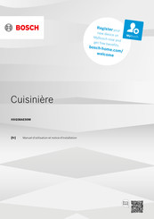 Bosch HXQ38AE50M Manuel D'utilisation Et Notice D'installation
