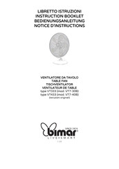 Bimar VT433 Serie Notice D'instructions