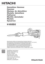 Hitachi Koki H 65SD2 Mode D'emploi