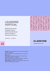 Klarstein LAUSANNE VERTICAL Mode D'emploi