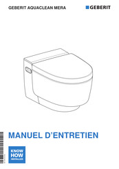 Geberit AQUACLEAN MERA Manuel D'entretien