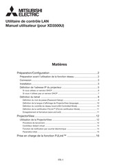 Mitsubishi Electric XD3500U Manuel Utilisateur