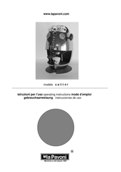 La Pavoni cellini Mode D'emploi