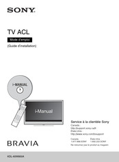Sony Bravia KDL-65W850A Mode D'emploi