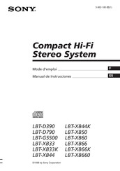 Sony LBT-D390 Mode D'emploi