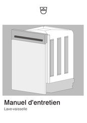 V-ZUG AdoraVaisselle V4000 Manuel D'entretien