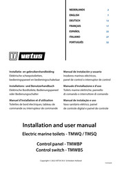 Vetus TMWBP Manuel D'installation Et D'utilisation