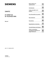 Siemens DI 16x24VDC HS Manuel