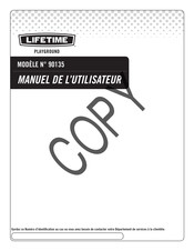 Lifetime 90135 Manuel De L'utilisateur